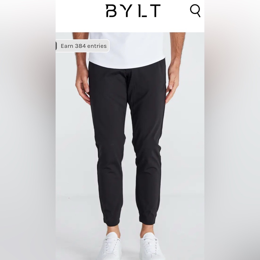 Men's Black Slim Fit Jogger Pants